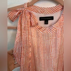 Banana Republic Orange Cream Halter Dress